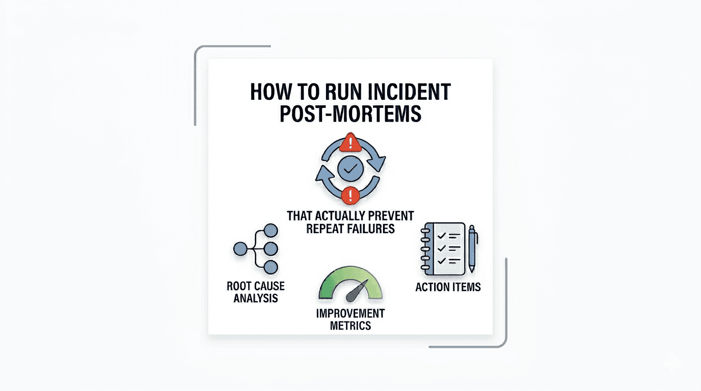 How to Run Incident Post-Mortems That Actually Prevent Repeat Failures